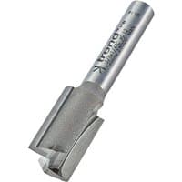 Silver Trend two flute straight cutter, 3/8X1/4TC, 12 x 19mm, with cylindrical shank and sharp cutting edges.