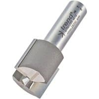 Silver Trend two flute straight cutter, 25 x 25mm, with cylindrical shank and engraved branding.