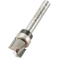 Silver Trend 46/91X1/4TC Profiler router bit with dual cutting edges and cylindrical shank.