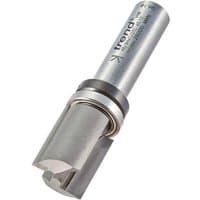 Guided profiler by Trend, silver cylindrical body, 19.1mm diameter, 25.4mm cutting length, with engraved text.