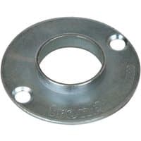 Round metal Trend GB16 16mm guide bush with two screw holes and engraved logo.