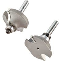 Trend SSP/1X1/4TC Shoulder Scribe/Profile Set with silver carbide-tipped cutters and steel shanks.