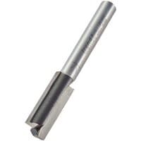 Silver Trend 9.5mm two flute straight bit cutter with cylindrical shank and sharp cutting edges.