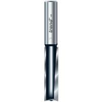 Trend TR17DX straight cutter, silver with two flutes, 12.7 x 50mm, cylindrical shank, brand logo on top.