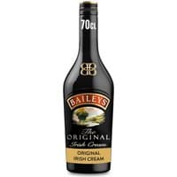 Baileys Original Irish Cream Liqueur, 70cl black bottle with gold accents and red logo, 17% vol.