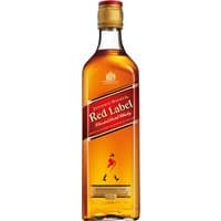 Johnnie Walker Red Label Whisky 70cl bottle with red label, gold cap, and iconic striding man logo.