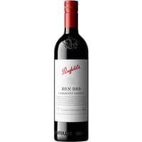 Penfolds Bin 389 Cabernet Shiraz 75cl bottle with red cap, white label, and elegant script branding.