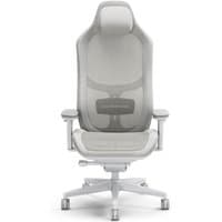 Gray Fractal Design Refine Mesh Light Gaming Chair with ergonomic mesh back, adjustable armrests, and headrest.