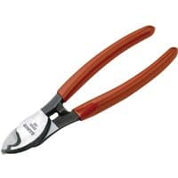 Bahco 2233D Heavy Duty Cable Cutter with red handles and sharp steel blades.