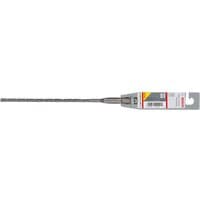 Bosch SDS plus-3 masonry drill bit, silver with spiral flutes, 6mm diameter, 150mm working length, 210mm total length.