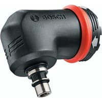 Black Bosch angle screw adapter with red ring and directional arrows, compatible with AdvancedImpact 18 drill.