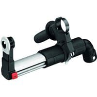 Bosch GDE 16 Plus dust extractor, black and silver, with SDS-Plus connection and adjustable handle.