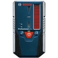 Bosch LR 6 Laser Receiver, dark blue with red display, control buttons, and Bosch logo on top.