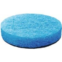 Blue Bosch Microfibre Non-Scratch Pad, round and textured, designed for Bosch UniversalBrush cleaning tool.