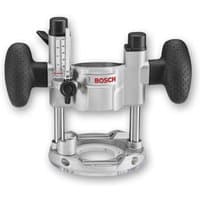 Bosch TE 600 Professional Plunge Kit with silver body, black textured handles, and depth adjustment knob.
