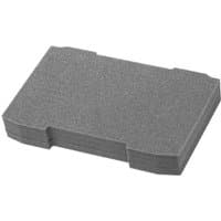 Gray rectangular foam inlay with beveled edges, designed for DEWALT TOUGHSYSTEM® 2.0 storage.