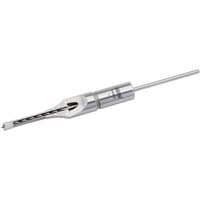 Draper 1/4" Mortice Chisel with 19mm Bit, silver metal finish, cylindrical body, and sharp cutting edge.