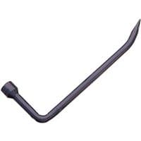 Black Draper 19MM or 3/4" wheel nut wrench with angled L-shape and pointed end.