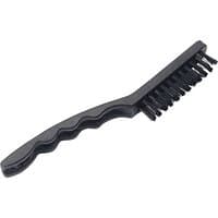 Black Draper 230MM nylon fill brush with ergonomic handle and dense bristles.