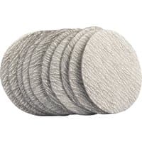 "Draper 50mm round sanding disc, grey with textured surface, 600 grit, for model 47617, pack of multiple discs"
