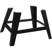 Black Draper bandsaw stand with angled legs and cross-bracing for stability, designed for Stock No. 84714.