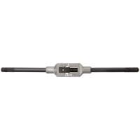 Silver Draper bar type tap wrench with adjustable jaws and black handles, fits 2.50 - 12.00mm taps.