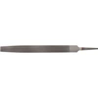 Bastard cut half round file, 12 x 200mm, with a tapered end and textured metal surface for smoothing and shaping.