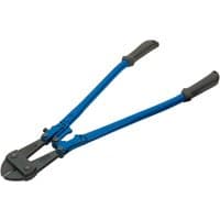 Blue Draper bolt cutter, 600mm, with black rubber grips and sturdy steel jaws.