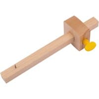 Wooden Draper Carpenter's Marking Gauge with yellow thumb screw and square head.