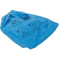 Blue Draper cloth filter for 53006 with drawstring top and printed icons on the surface.