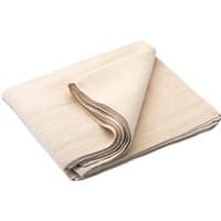 Cream Draper cotton dust sheet, 3.6 x 3.6m, folded with visible layered edges.