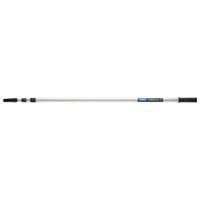 Draper Decorators Aluminium Extension Pole, 3m, silver with black grip handle and adjustable length.