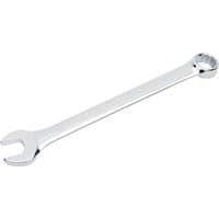 Silver Draper HI-TORQ 14mm short pattern combination spanner with open and ring ends.