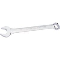 Silver Draper HI-TORQ 24mm short pattern metric combination spanner with open and ring ends.