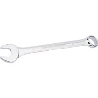 Silver Draper HI-TORQ 27mm combination spanner with open end and ring end, short pattern design.