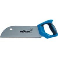 Draper Venom floorboard saw, 305mm, 11tpi/12ppi, with blue ergonomic handle and silver blade featuring logo.