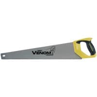 Draper Venom handsaw, 550mm, 11tpi/12ppi, silver blade, yellow and black ergonomic handle.
