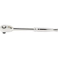 Silver Draper Expert ratchet with 60-tooth micro head, reversible mechanism, and 3/8" square drive handle.