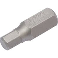 Hexagonal silver insert bit, 8mm x 30mm, with engraved Draper Expert logo, designed for mechanic's bit sets.