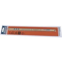 Pack of 10 Draper Expert bi-metal hacksaw blades, 300mm, 18tpi, in orange and white packaging with blue branding.