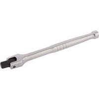 Silver Draper Expert breaker bar, 3/8" square drive, 200mm length, with a textured grip handle and pivoting head.