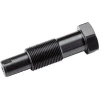 Black Draper Expert camshaft drive chain wear indicator tool with threaded body and hexagonal head.