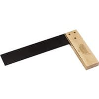 Draper Expert Carpenter's Try Square, 230mm, with a wooden handle and black metal blade.