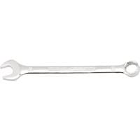 Silver Draper Expert 21mm combination spanner with open-end and ring-end design.
