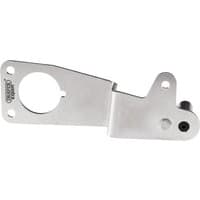 Silver Draper Expert crankshaft holding tool for BMW with circular cutout and mounting holes.