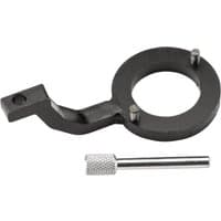 Black Draper Expert diesel fuel pump locking kit with circular clamp and metal pin for Jaguar and Land Rover.