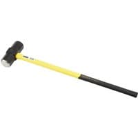 Yellow and black Draper Expert sledge hammer with fibreglass shaft, 6.4kg head, and rubber grip handle.