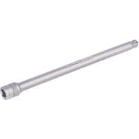 Silver Draper Expert wobble extension bar, 1/4" square drive, 150mm length, micro satin chrome finish.