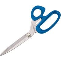 Draper Expert Dressmaking Shears, 210mm, with blue ergonomic handles and sharp stainless steel blades.