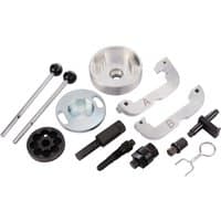 Draper Expert Engine Timing Kit ETK113 with silver and black metal components for Audi, Porsche, Volkswagen engines.